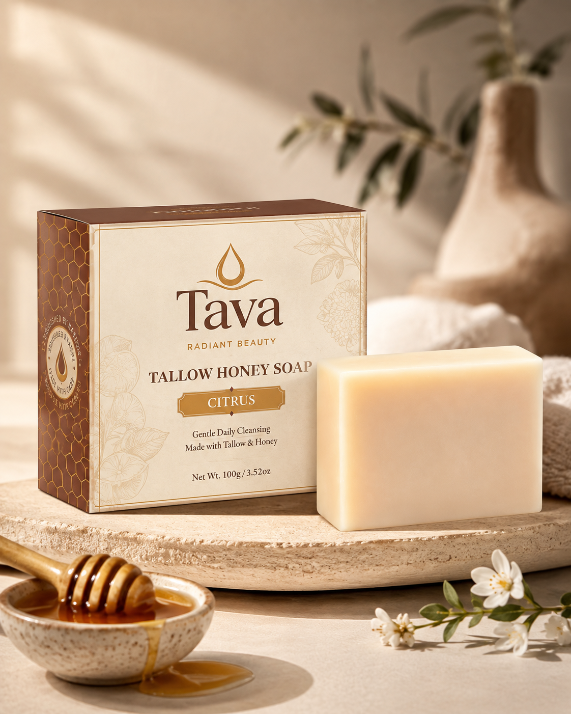 Tallow Honey Cleanser Bar