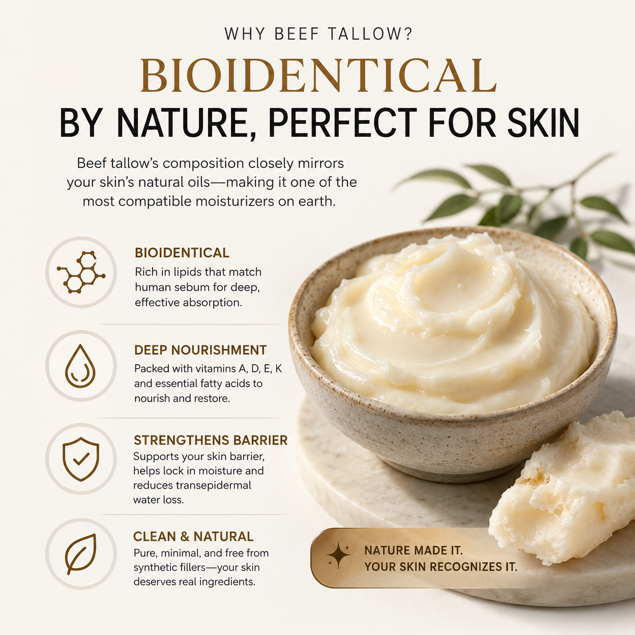 Tava Advanced GHK-Cu Whipped Tallow Honey Balm